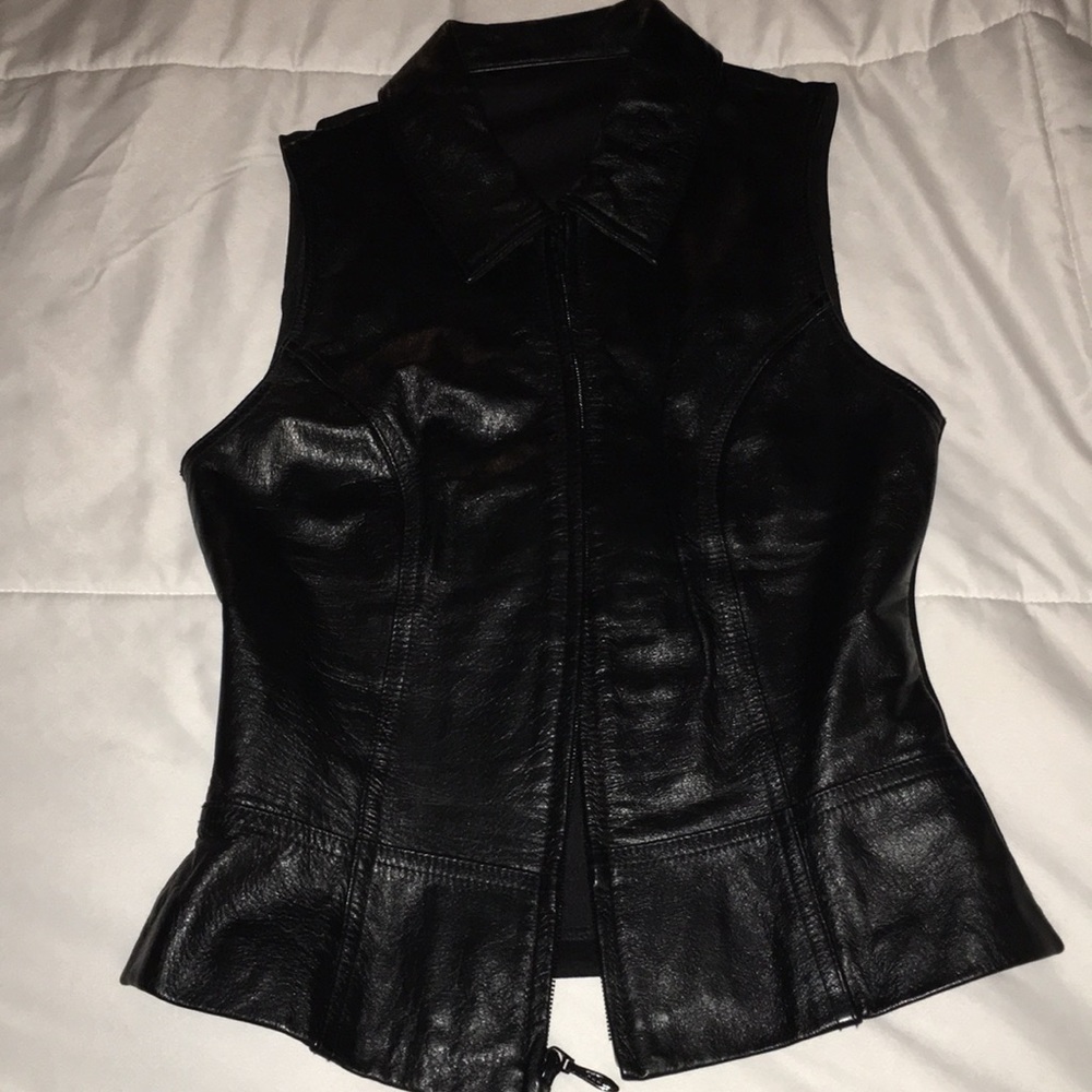 Genuine leather vest